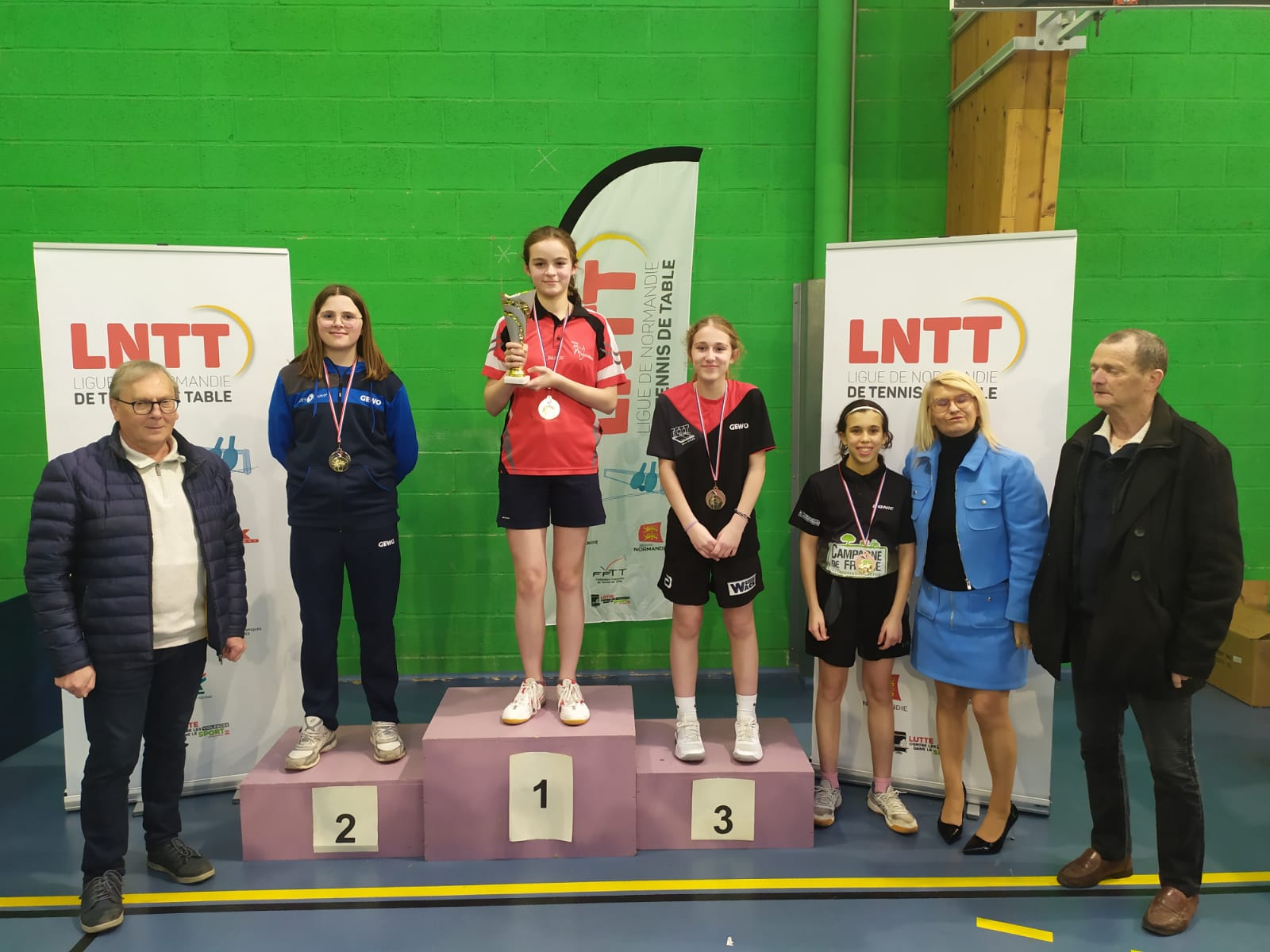 Podium minimes filles