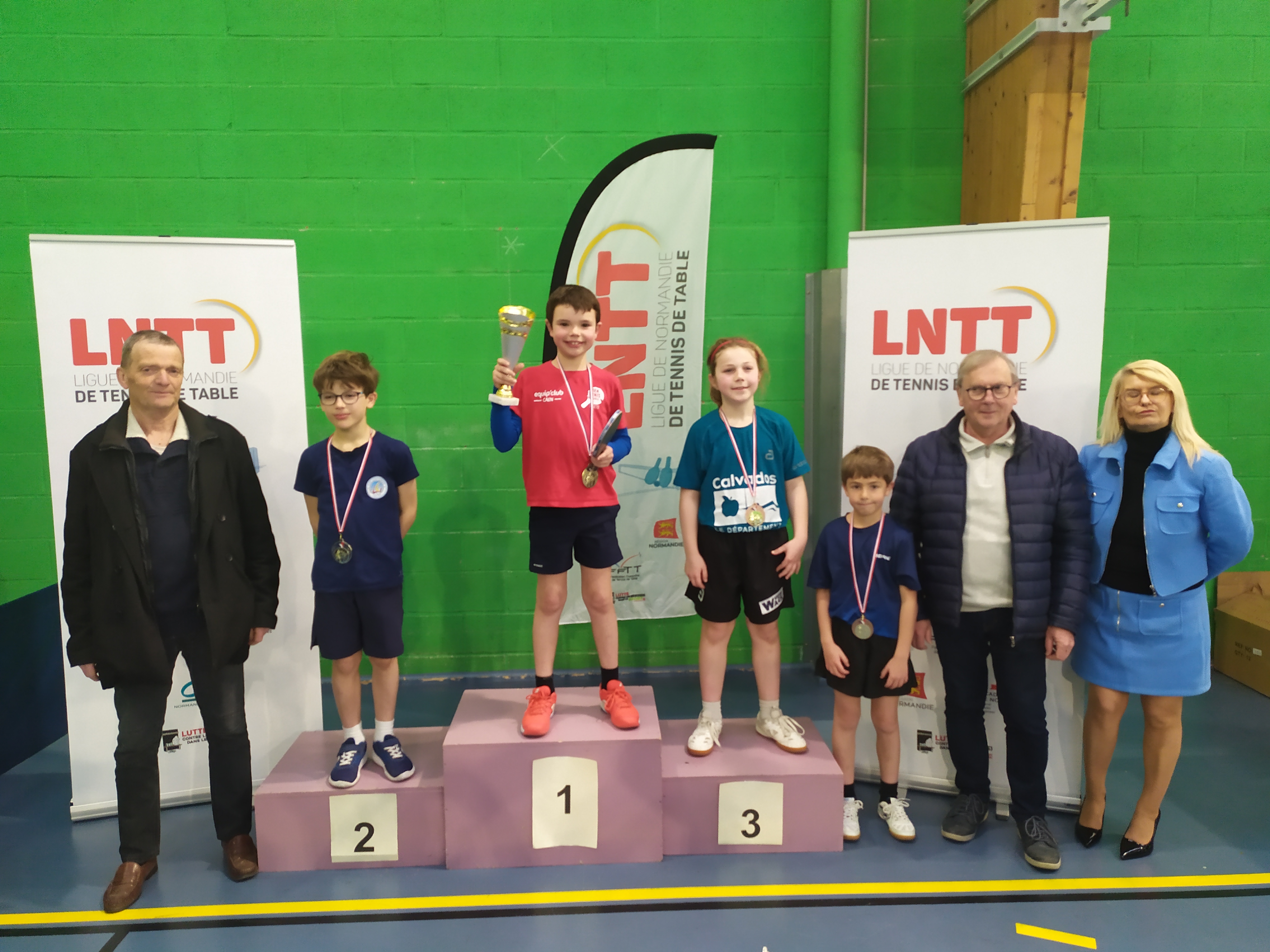 Podium poussins