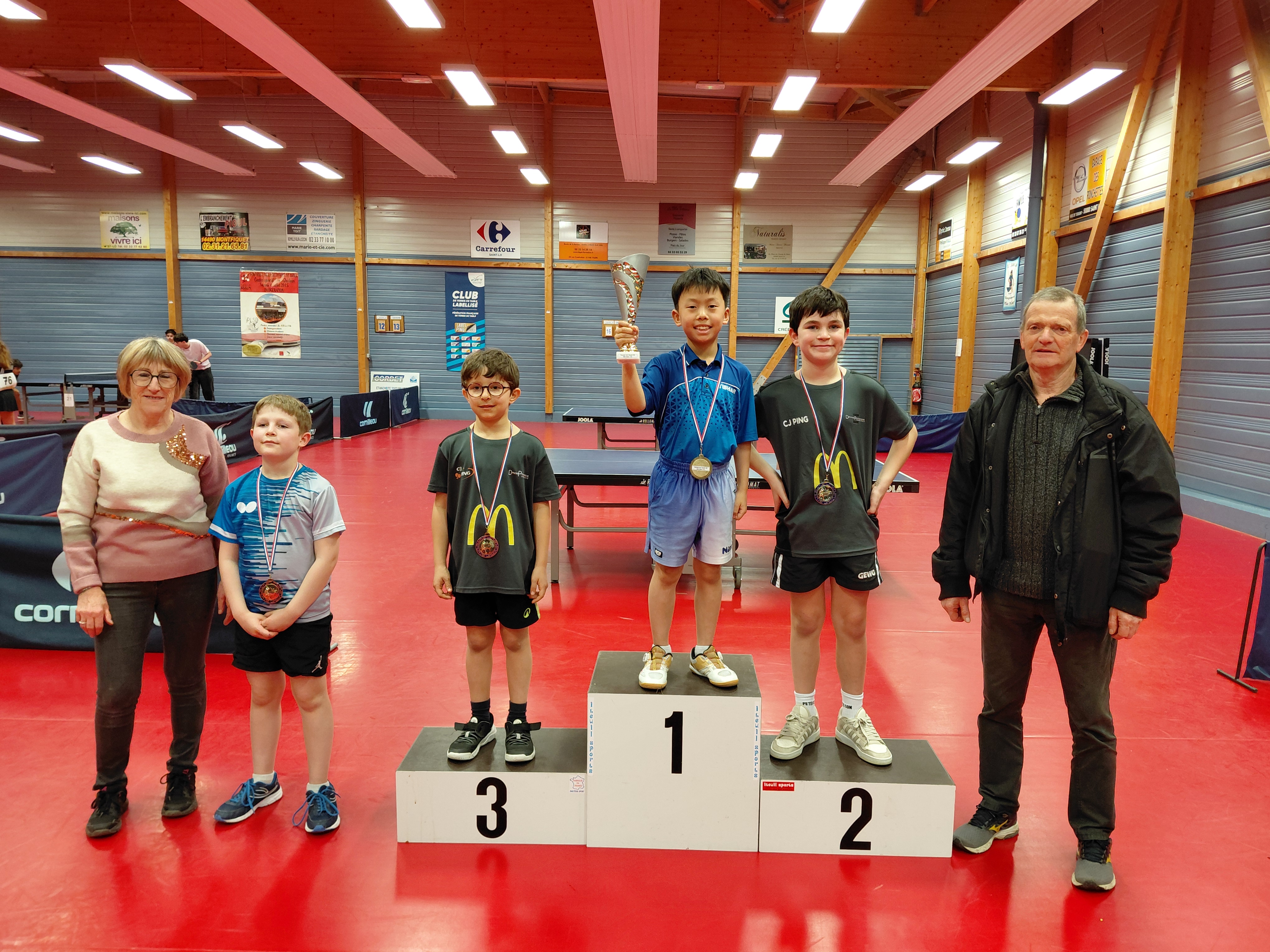 Podium Poussins